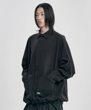 3D Raglan String Overshirt